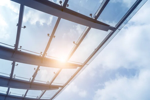 Low angle view of modern ceiling