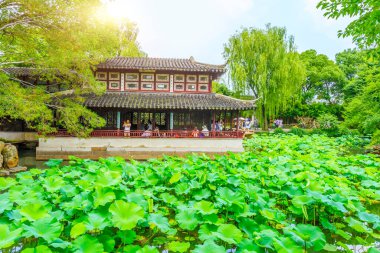 Çin 'deki Suzhou bahçeleri.