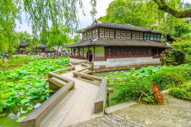 Çin 'deki Suzhou bahçeleri.