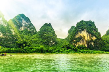 Guilin Lijiang manzara manzarası