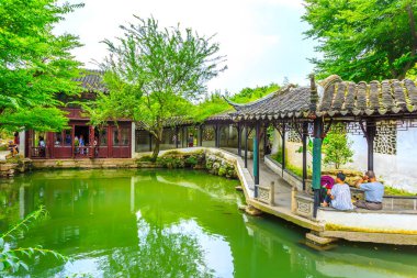 Çin 'deki Suzhou bahçeleri.