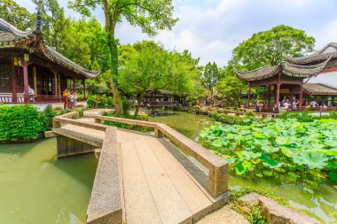 Çin 'deki Suzhou bahçeleri.