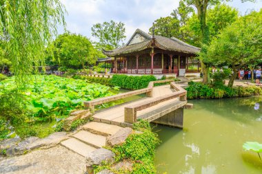 Çin 'deki Suzhou bahçeleri.