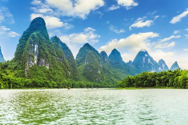 Guilin Lijiang manzara manzarası