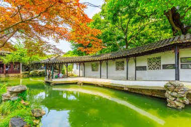 Çin 'deki Suzhou bahçeleri.