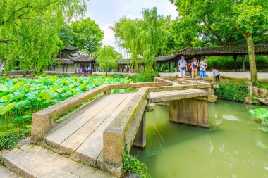 Çin 'deki Suzhou bahçeleri.