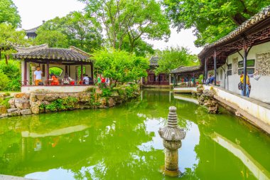 Çin 'deki Suzhou bahçeleri.