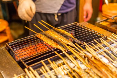 Barbekü doğal gıda arka planı