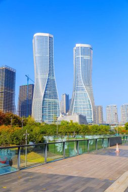 Kentsel mimari manzara ve ufuk çizgisi