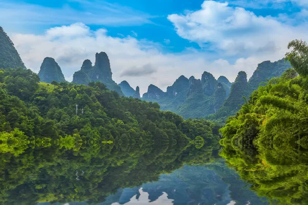 Yangshuo Xingping Lijiang Rivier Natuur Landschap — Stockfoto