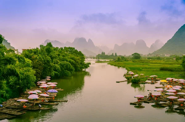 Guilin Lijiang Landschap Landschap — Stockfoto