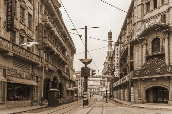 Старая Улица Шанхая — стоковое фото