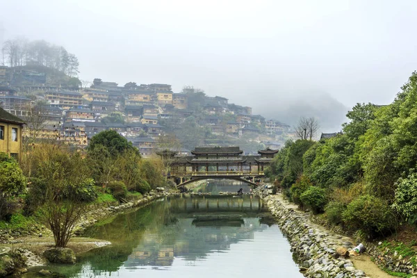 Guizhou Miao Vista Del Pueblo —  Fotos de Stock