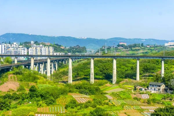 Ponte Ferroviária China — Fotografia de Stock