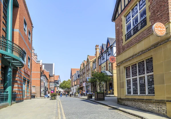 European Town Street View — Stock Photo, Image