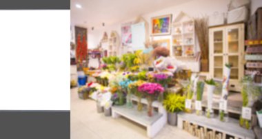 Reklam kutusunun ve bulanık lambanın iç görünümü 