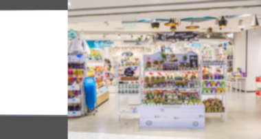 Reklam kutusunun ve bulanık lambanın iç görünümü 