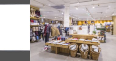 Reklam kutusunun ve bulanık lambanın iç görünümü 