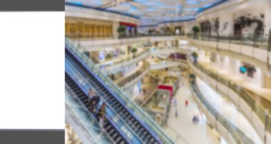 Reklam kutusunun ve bulanık lambanın iç görünümü 