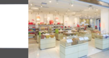 Reklam kutusunun ve bulanık lambanın iç görünümü 