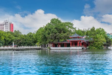 Çin klasik mimari manzarası