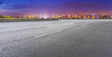 Hangzhou kentsel mimari manzarasının ufuk çizgisi