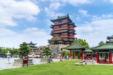 Tengwang Pavyonu, Nanchang, geleneksel, antik Çin mimarı.