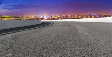 Hangzhou kentsel mimari manzarasının ufuk çizgisi