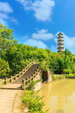 Çin klasik bahçe mimarisi peyzajı