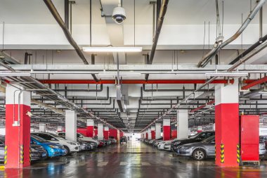 Çin 'deki otopark.