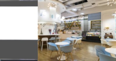 Ampul kutusunun ve bulanık Mi 'nin iç görünümü