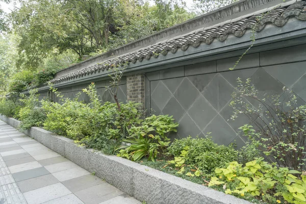 Chinese Architectuur Muur Traditionele Achtergrond — Stockfoto