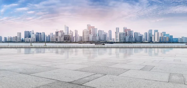 Blick Auf Die Skyline Von Hangzhou Städtische Architektonische Landschaft — Stockfoto