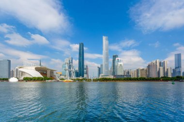 Kentsel mimari manzara ve ufuk çizgisi