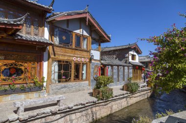 Yunnan 'daki antik Lijiang şehri.