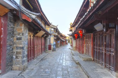 Yunnan 'daki antik Lijiang şehri.