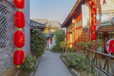 Yunnan 'daki antik Lijiang şehri.