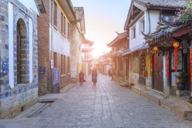 Yunnan 'daki antik Lijiang şehri.