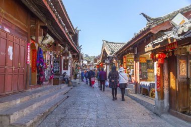 Yunnan 'daki antik Lijiang şehri.