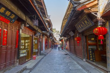 Yunnan 'daki antik Lijiang şehri.