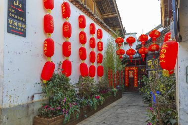 Yunnan 'daki antik Lijiang şehri.