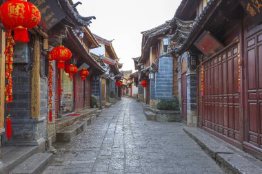 Yunnan 'daki antik Lijiang şehri.