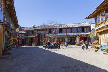 Yunnan 'daki antik Lijiang şehri.
