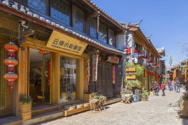 Yunnan 'daki antik Lijiang şehri.