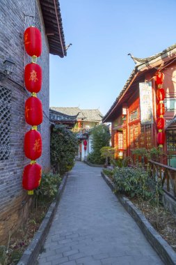 Yunnan 'daki antik Lijiang şehri.