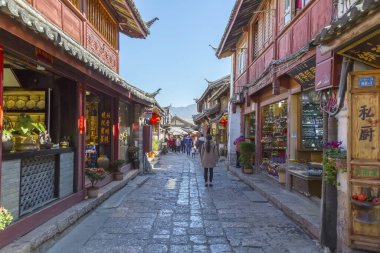 Yunnan 'daki antik Lijiang şehri.