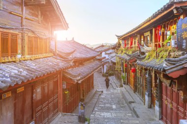 Yunnan 'daki antik Lijiang şehri.