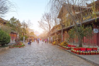 Yunnan 'daki antik Lijiang şehri.