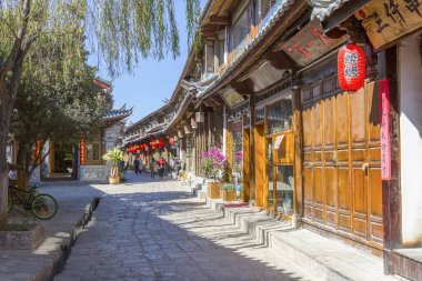 Yunnan 'daki antik Lijiang şehri.