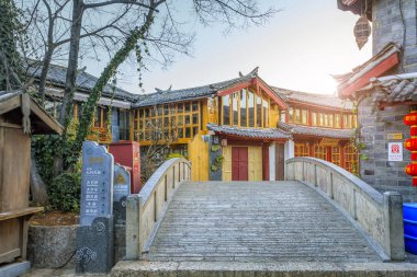 Yunnan 'daki antik Lijiang şehri.
